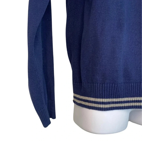 Original Penguin Men's V-Neck Pullover Sweater | Navy Blue | Size XL 100% Cotton - Picture 2 of 7